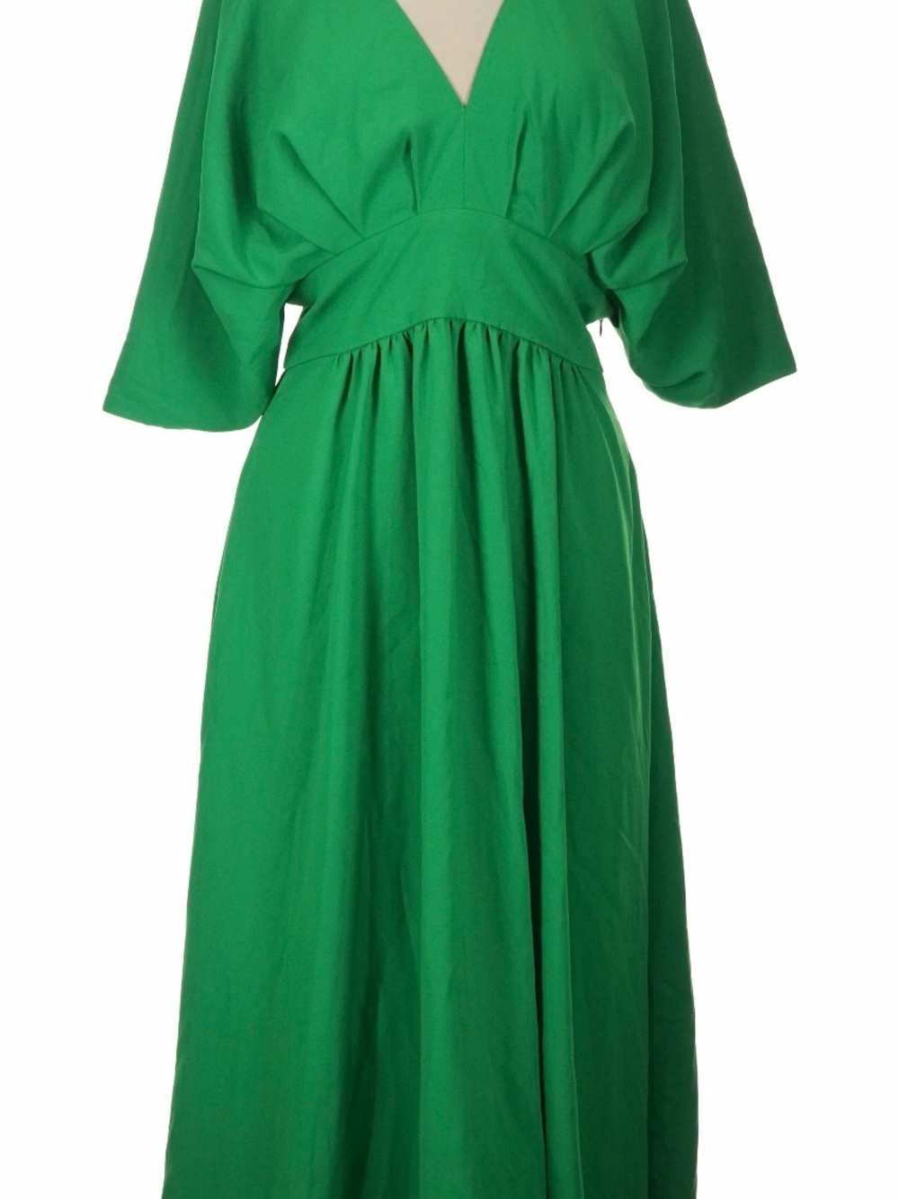 Alexia Admor Emerald Green V-Neck Maxi Dress